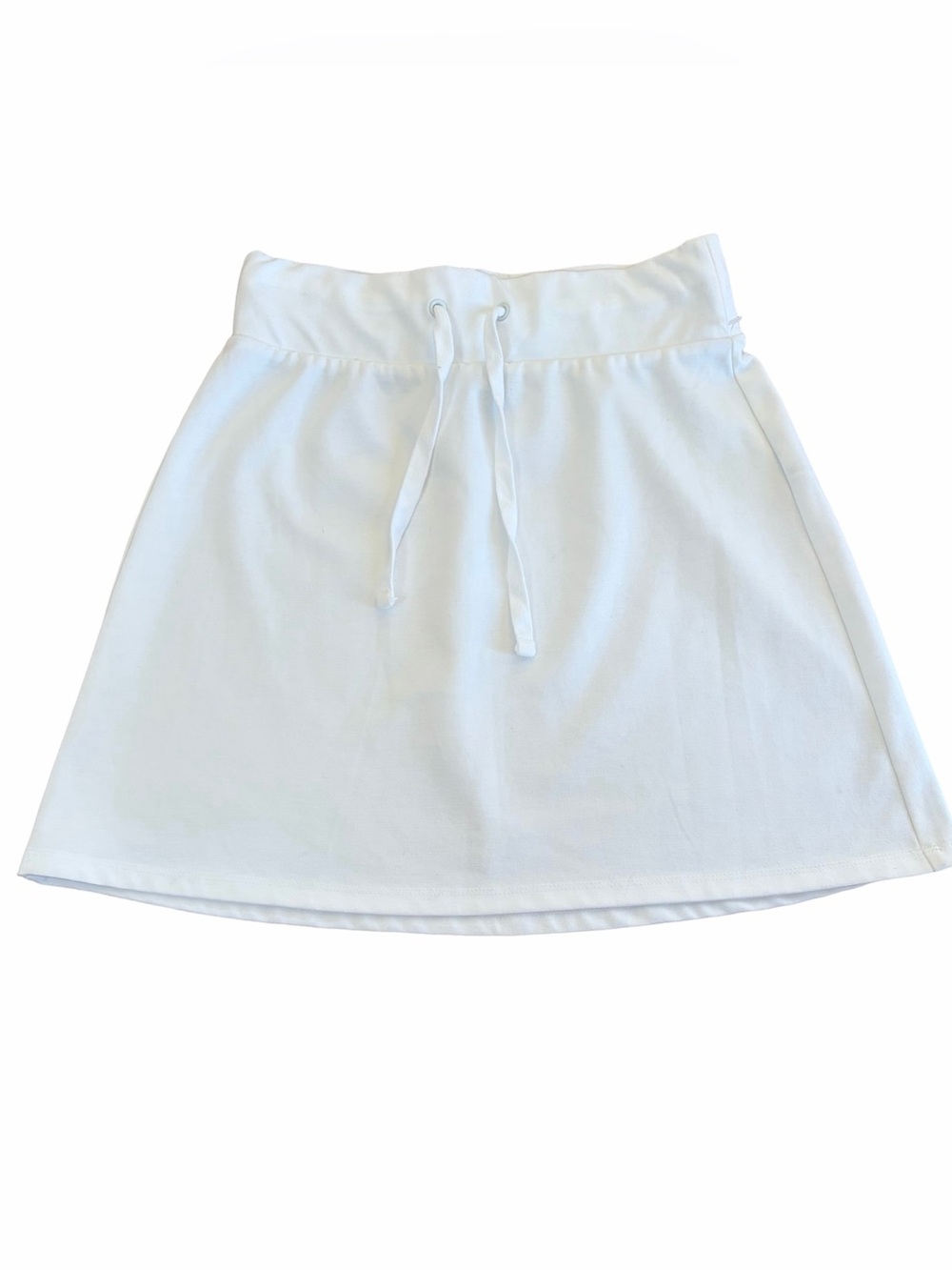 Wild Fable White High Rise Drawstring Mini Skirt Soft Stretch Size Small NWOT